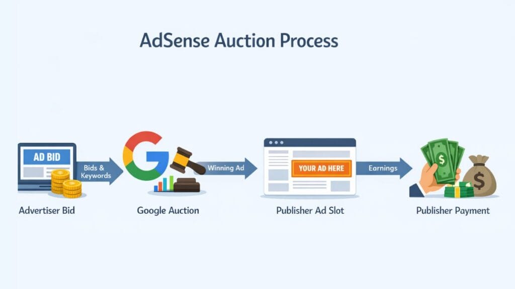 What Is Google AdSense? The Complete Guide to Getting Started (2026) 2 adsense auction process