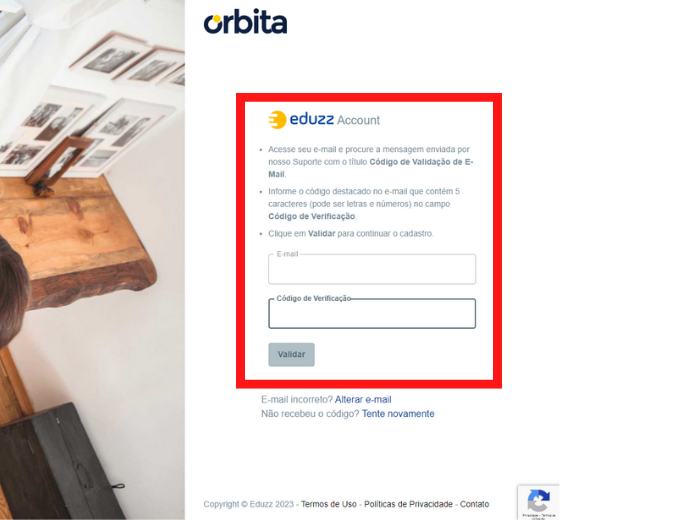 validação de e-mail na eduzz