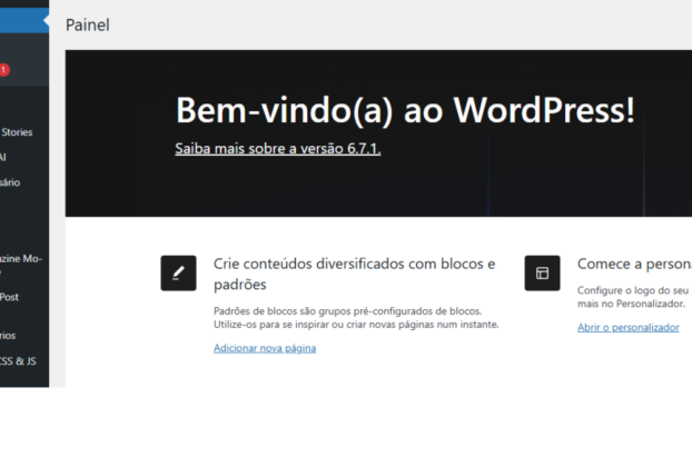 Atualização WordPress 6.7.1