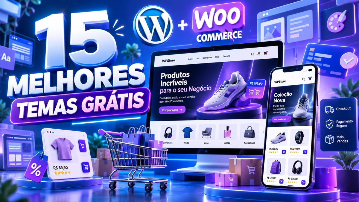 15 melhores temas gratuitos WordPress para loja virtual com WooCommerce