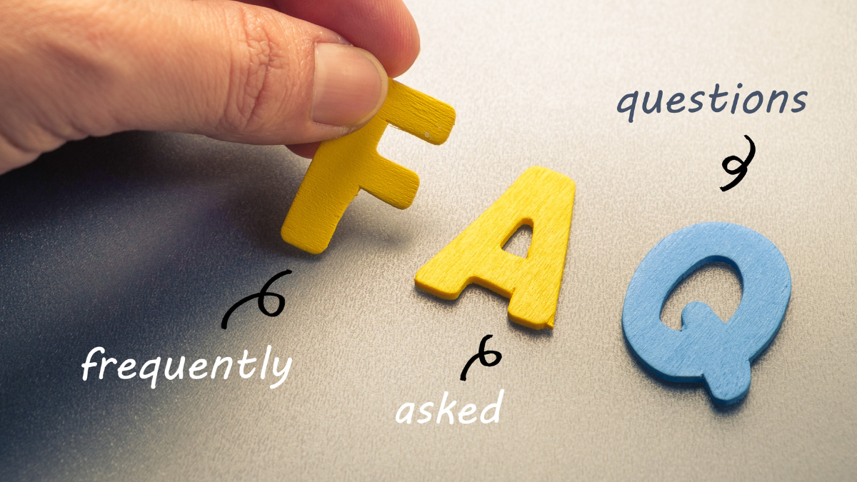FAQ de perguntas e respostas