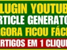 Plugin Youtube Article Generator