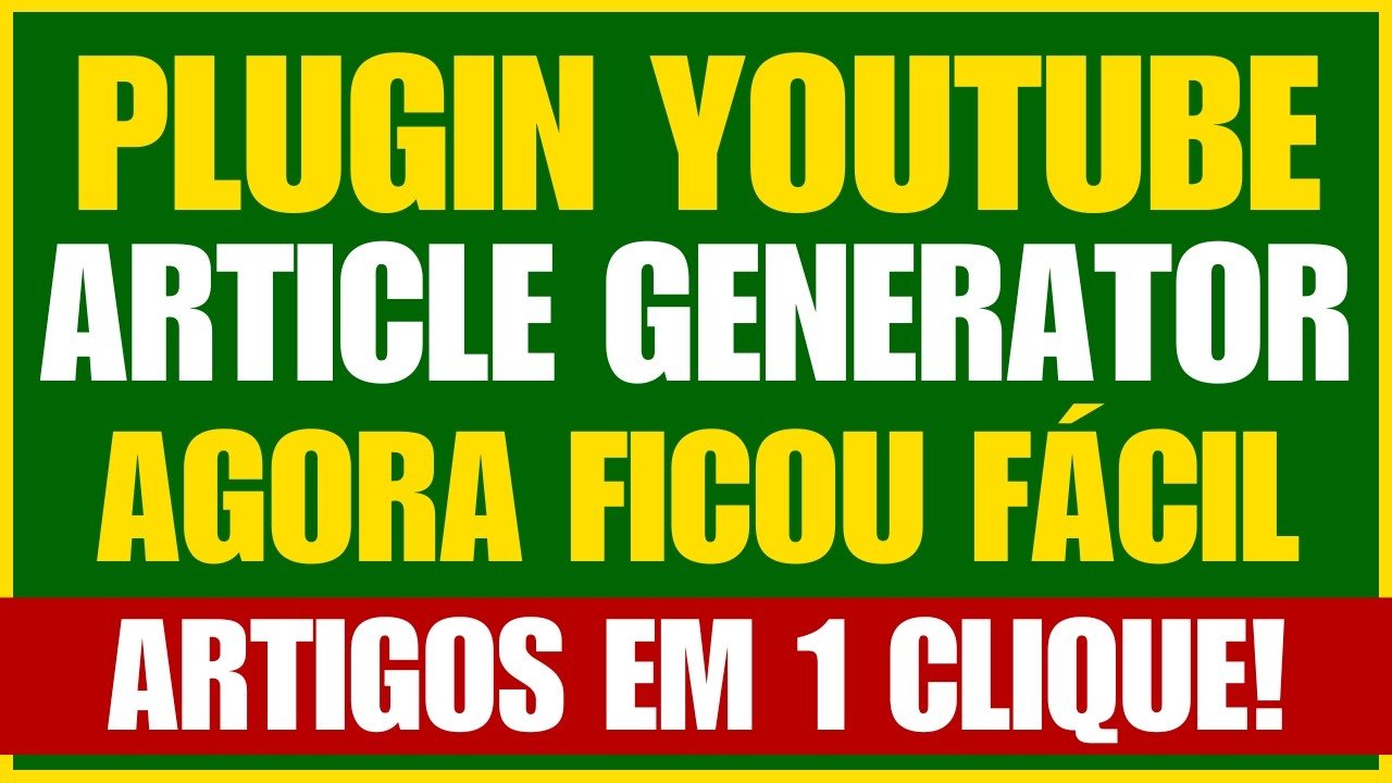 Plugin Youtube Article Generator