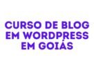 Curso de Blog em WordPress em Goiás