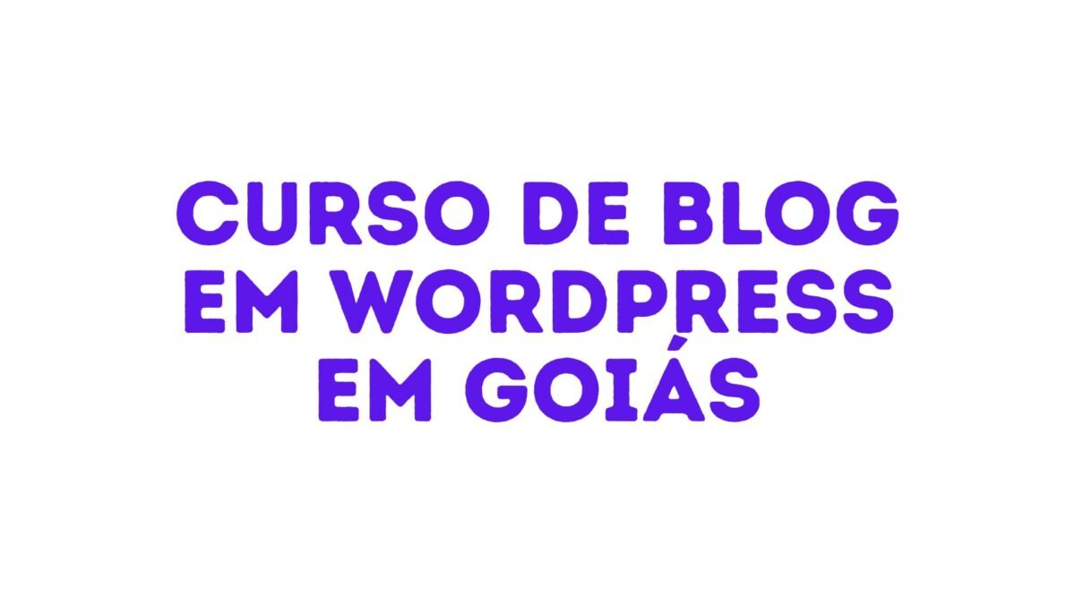 Curso de Blog em WordPress em Goiás