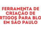 Ferramenta de criação de artigos para blog