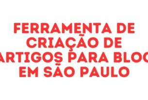 Ferramenta de criação de artigos para blog