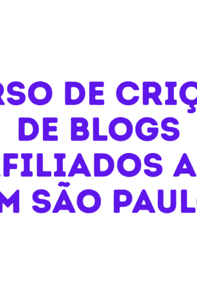 curso de criação de blog para afiliados Amazon em São Paulo