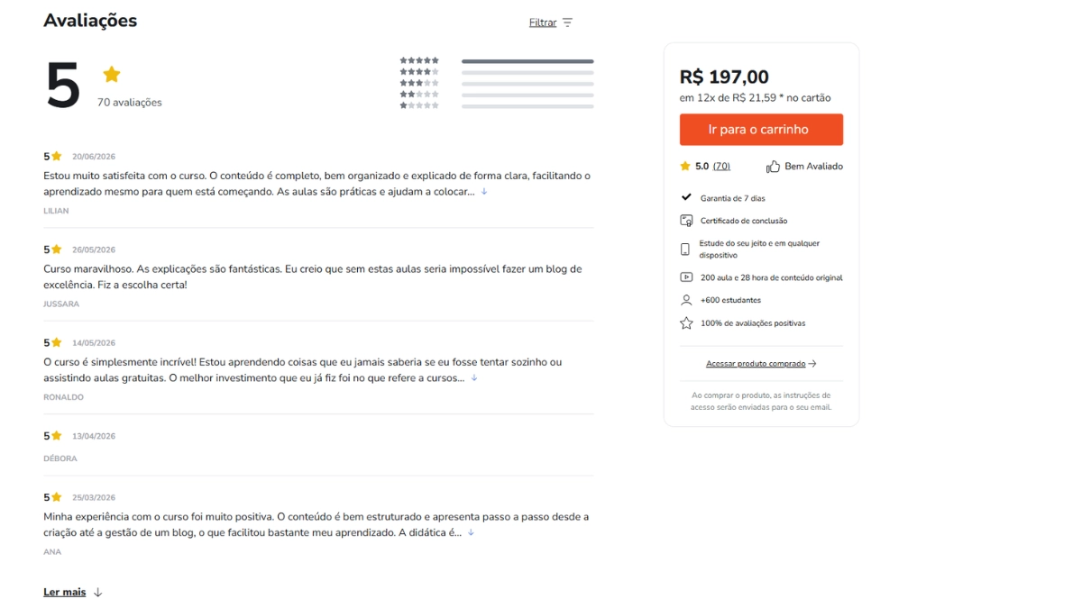 Os Melhores Cursos de AdSense para Blogs em 2026 2 avaliação curso monetizando blogs com o google adsense kildary oliver