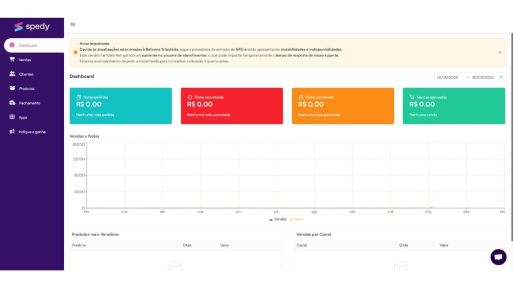 spedy emissor de notas fiscais eletrônicas