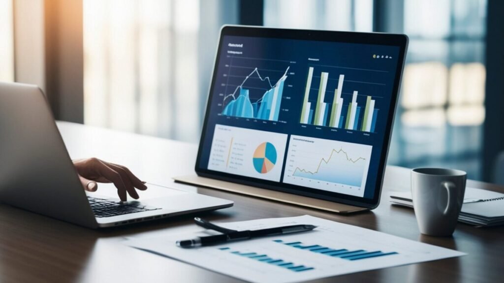 dashboard ferramentas blog analytics SEO email marketing