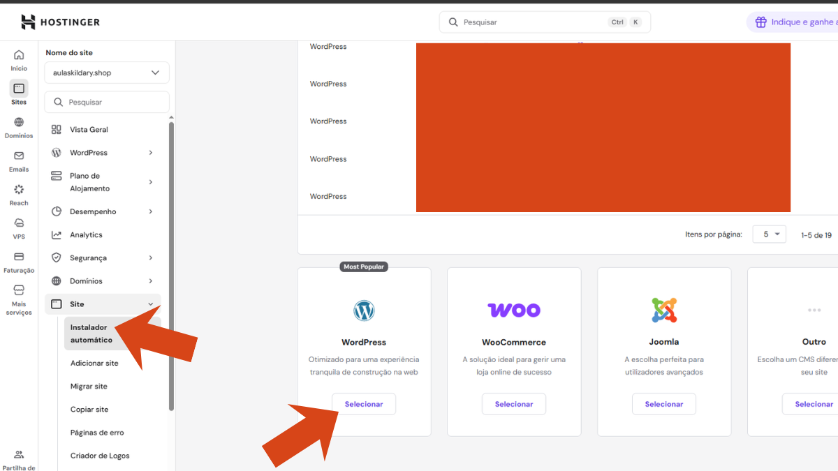 Como Instalar o WordPress no Subdomínio da Hostinger