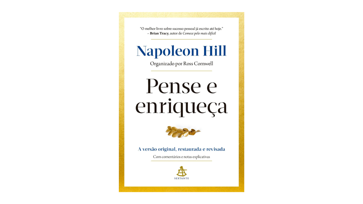 Livro Pense e Enriqueça de Napoleon Hill em Português