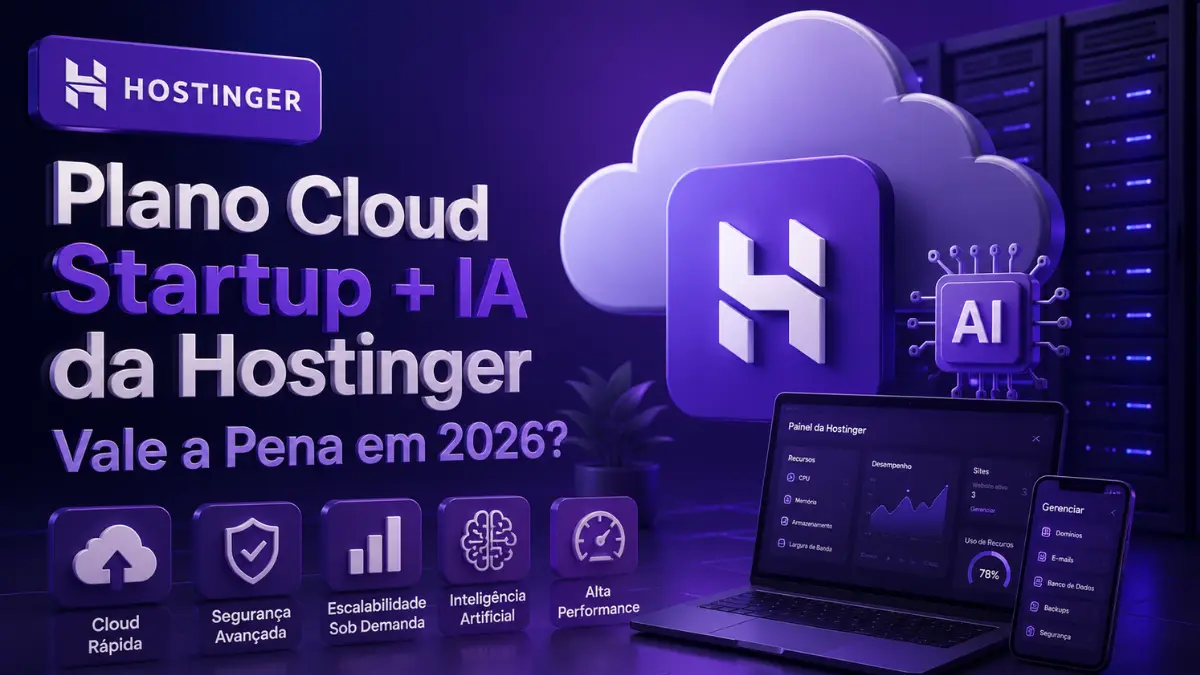 Plano Cloud Startup + IA da Hostinger Vale a Pena