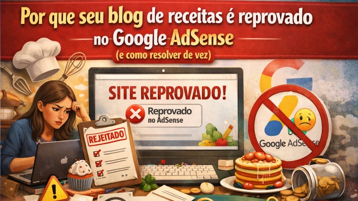 Por que seu blog de receitas é reprovado no Google AdSense