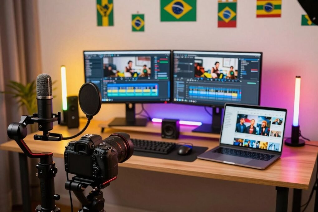 equipamentos de produção para canal YouTube brasileiro