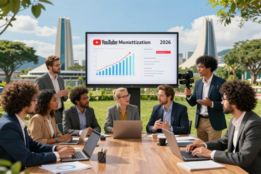 omo ganhar dinheiro no YouTube no Brasil