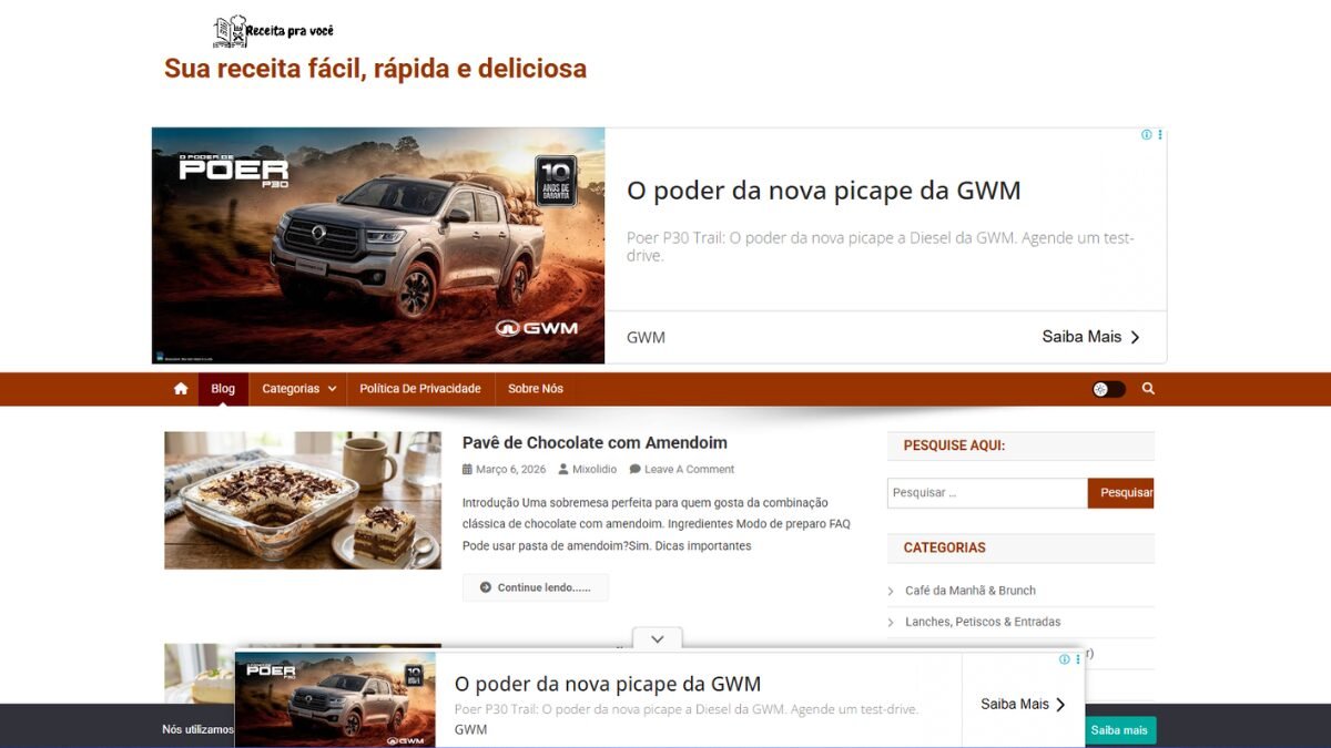 raquel dona do blog receitapravoce.com.br