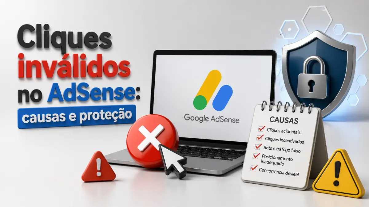 Cliques inválidos no AdSense causas, riscos e como se proteger