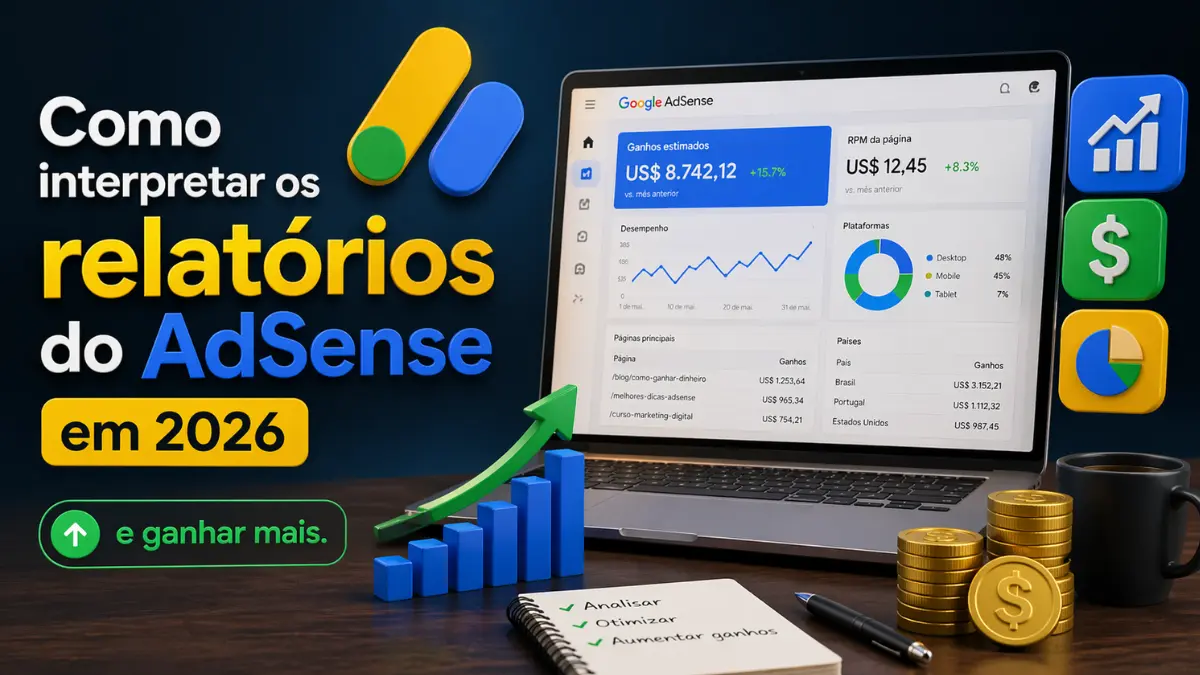Como interpretar os relatórios do AdSense