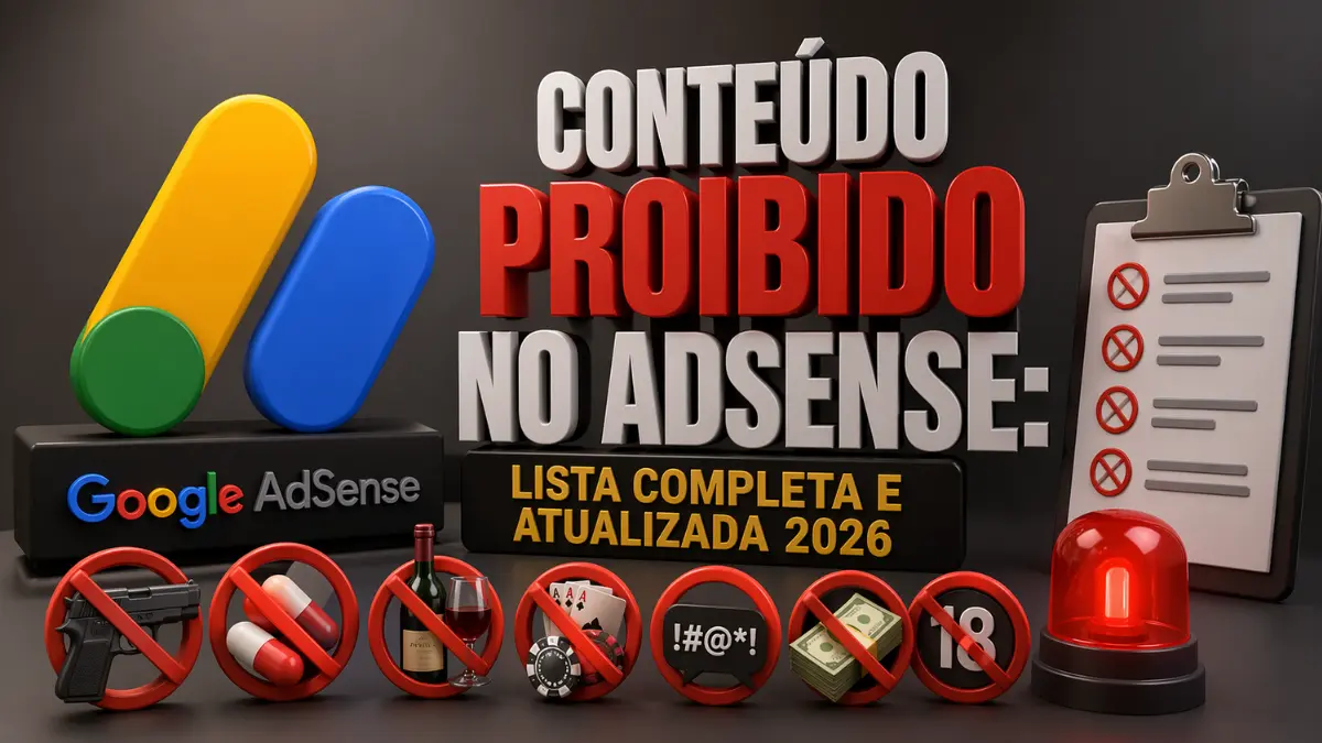 Conteúdo proibido no AdSense