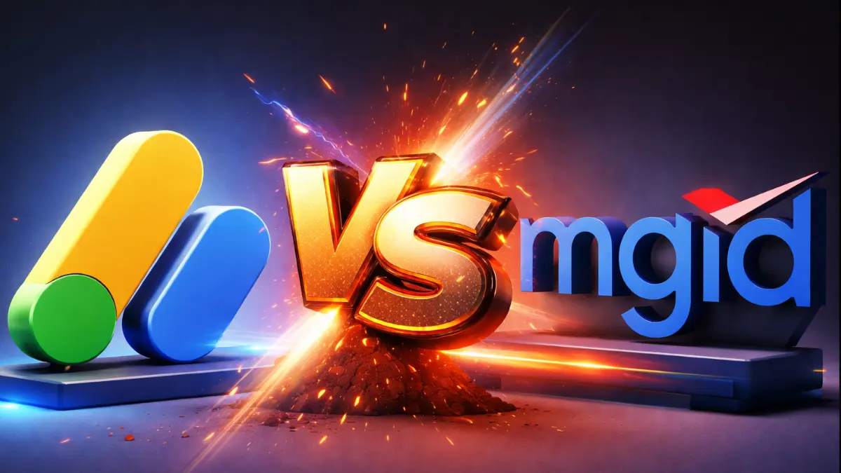 Diferença entre AdSense e MGID em 2026: qual escolher para monetizar seu blog? 1 Diferença entre AdSense e MGID