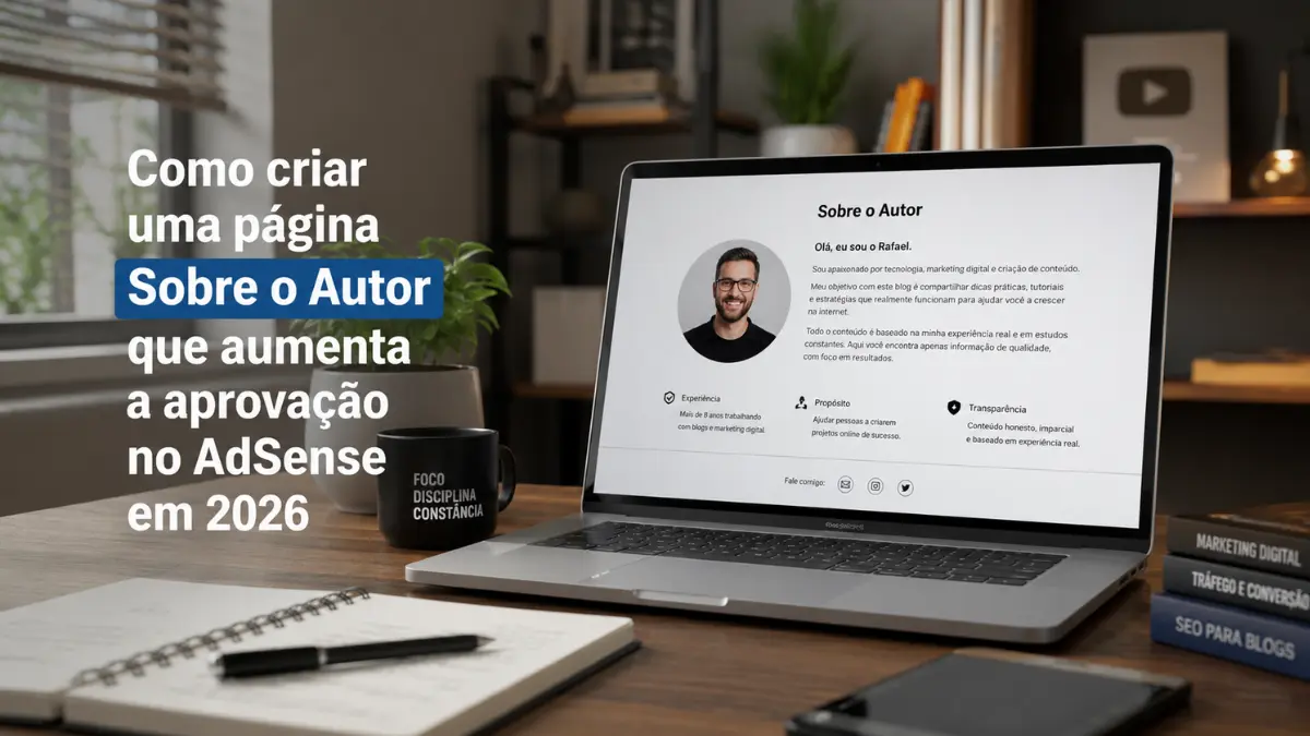 Como criar uma página Sobre o Autor que aumenta a aprovação no AdSense em 2026 1 Como criar uma página Sobre o Autor