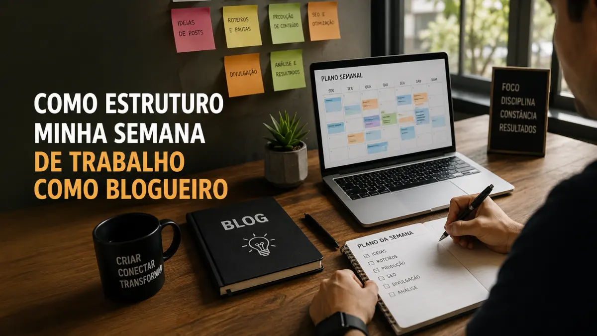 Como estruturo minha semana de trabalho como blogueiro