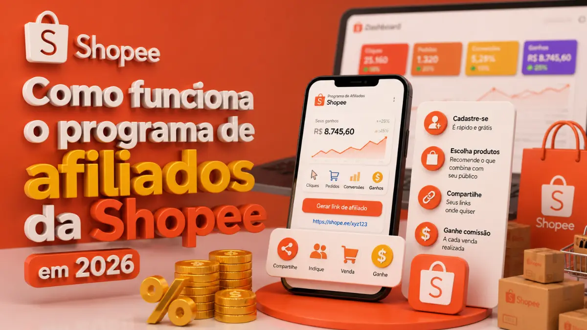 Como funciona o programa de afiliados da Shopee