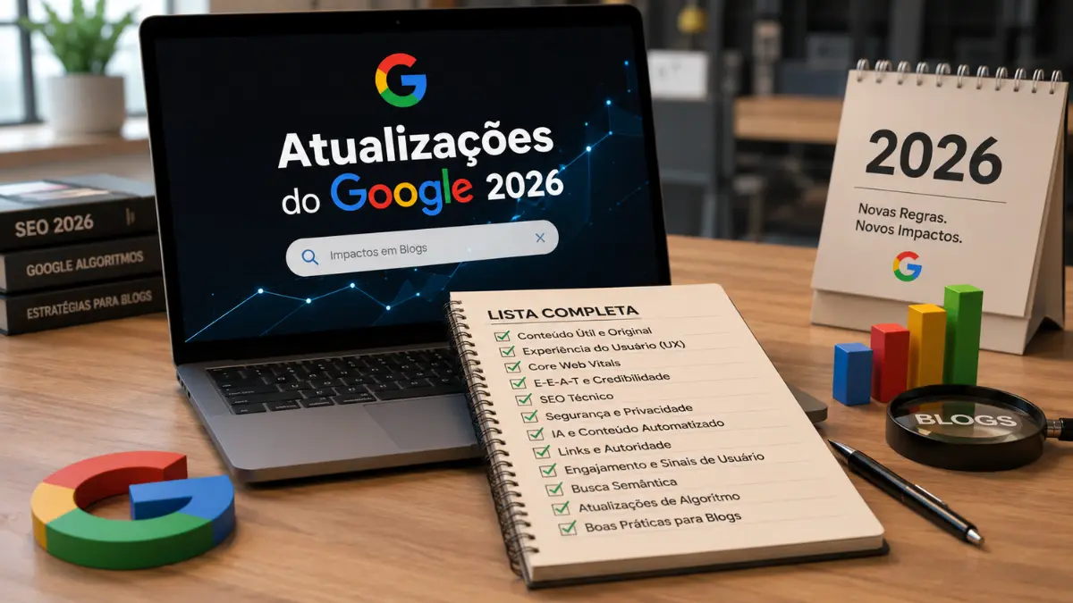 Lista Completa de Atualizações do Google que Afetaram Blogs