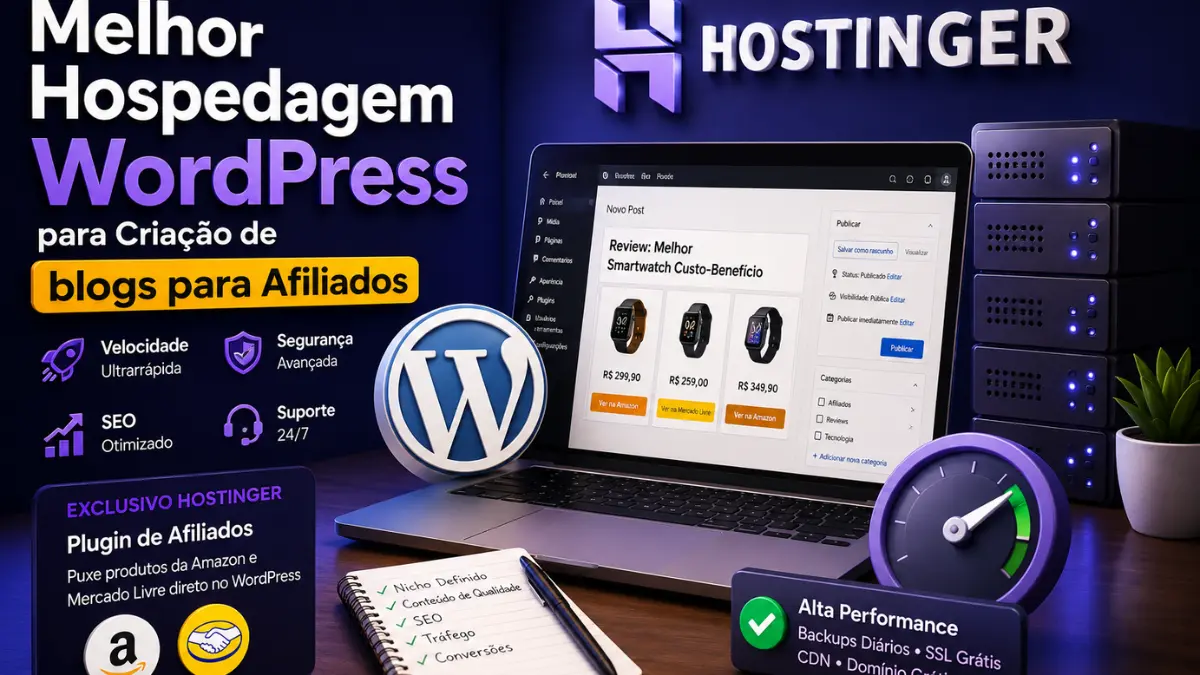 Melhor Hospedagem WordPress para Blogs de Afiliados