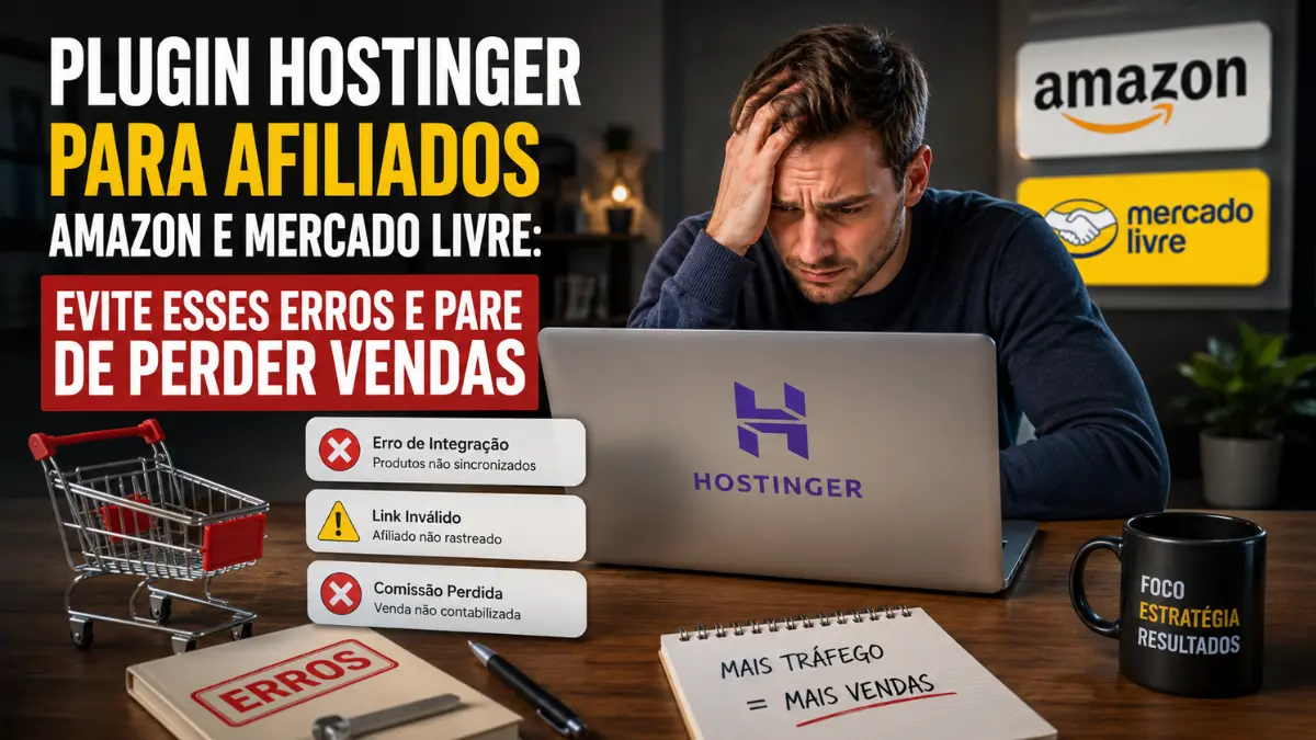 Plugin Hostinger para Afiliados Amazon e Mercado Livre: Evite Esses Erros e Pare de Perder Vendas 1 Plugin Hostinger para Afiliados Amazon e Mercado Livre