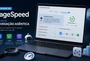 Pontuação da Navegação Agêntica no pagespeed