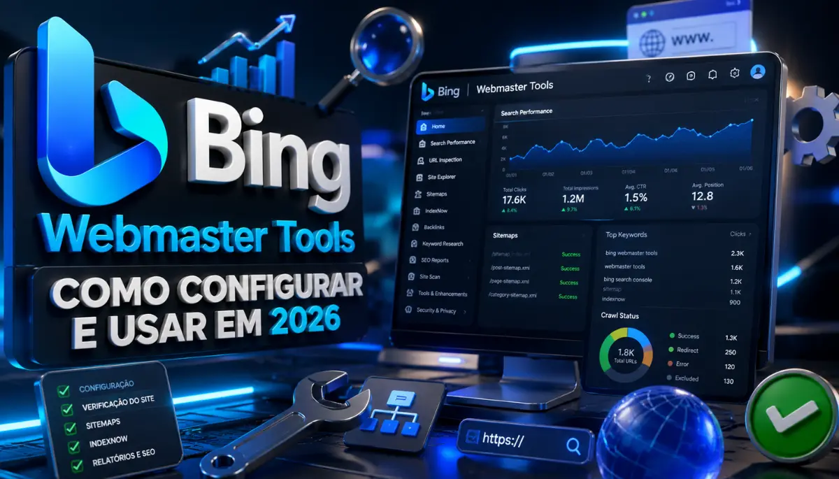 Bing Webmaster Tools: Como Configurar e Usar em 2026 1 Bing Webmaster Tools
