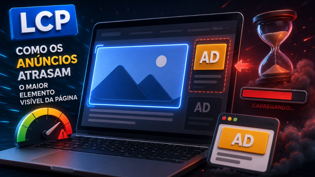 LCP Como os Anuncios Atrasam o Maior Elemento Visivel da Pagina