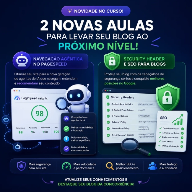 2 Novas Aulas Adicionadas em 2026