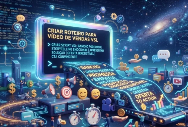 Prompt de Comando para Criação de Roteiro para VSL Vídeo de Vendas com IA