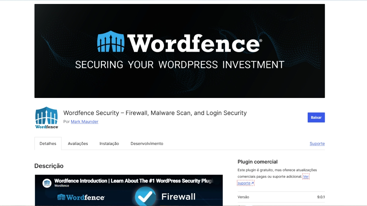 Wordfence grátis vale a pena