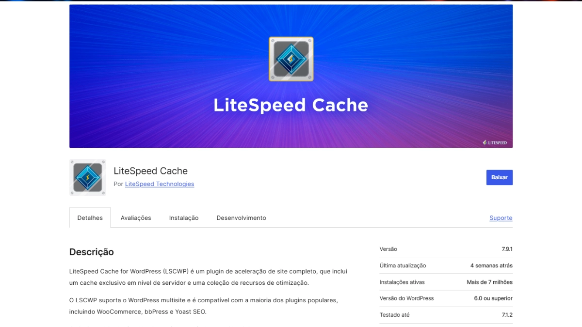 instale o LiteSpeed Cache e economize a licença