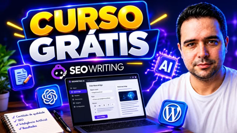 SEOWriting.ai Curso Grátis Completo em 4 Aulas para Criar Artigos com IA