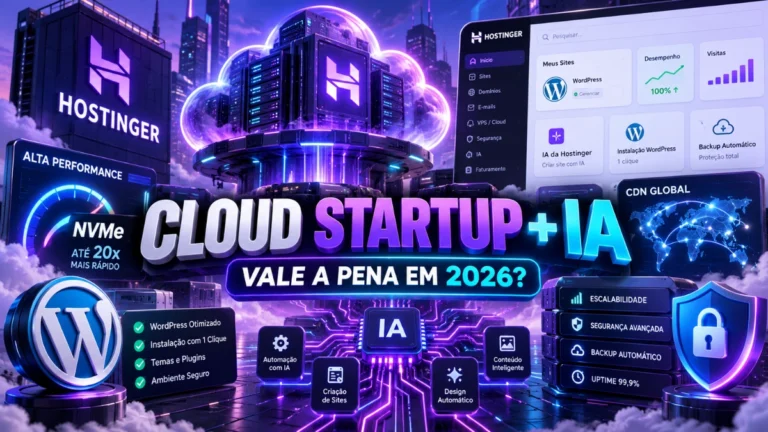 Kildary Oliver: WordPress, SEO e Google AdSense 3 Plano Cloud Startup + IA da Hostinger Vale a Pena em 2026?